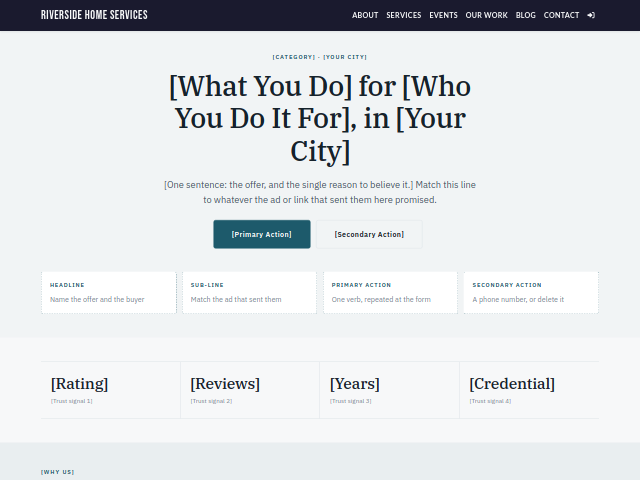 Generic Lead Gen — Agency Starter template