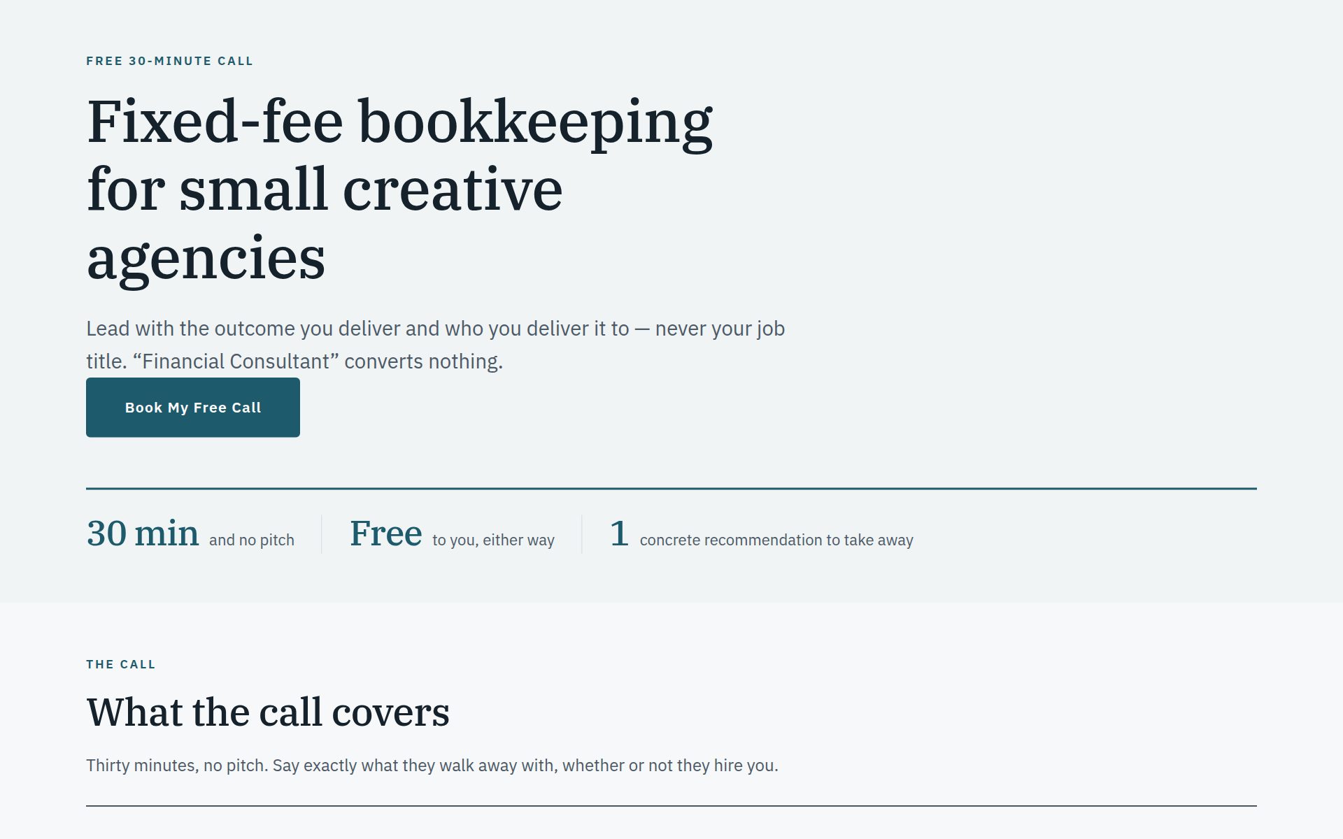 The Consultant Discovery Call template
